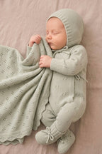 Honeydew set - with Coverall, Blanket, Bonnet and Booties