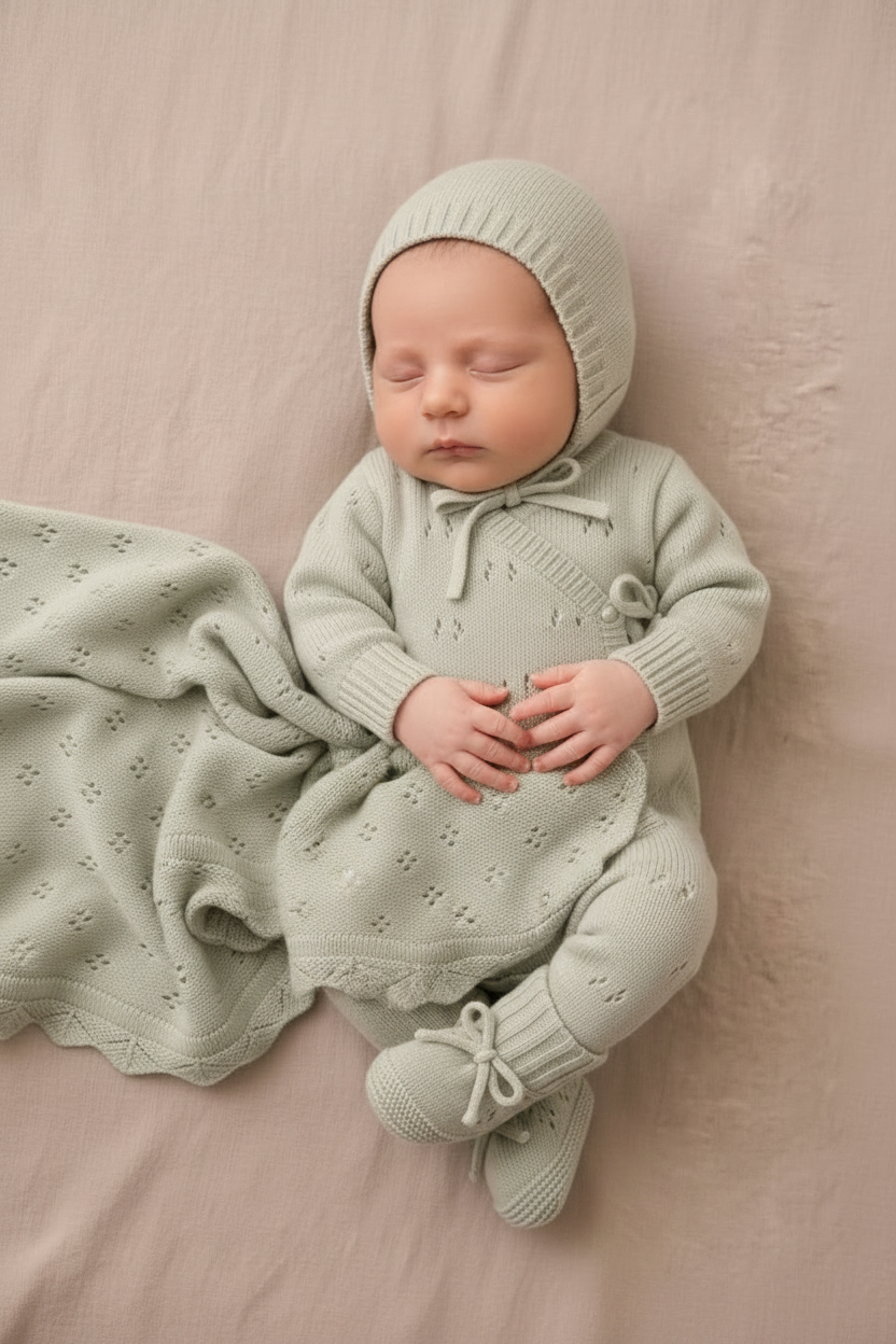 Baby Gabriel – Blanket Over Tummy Pose