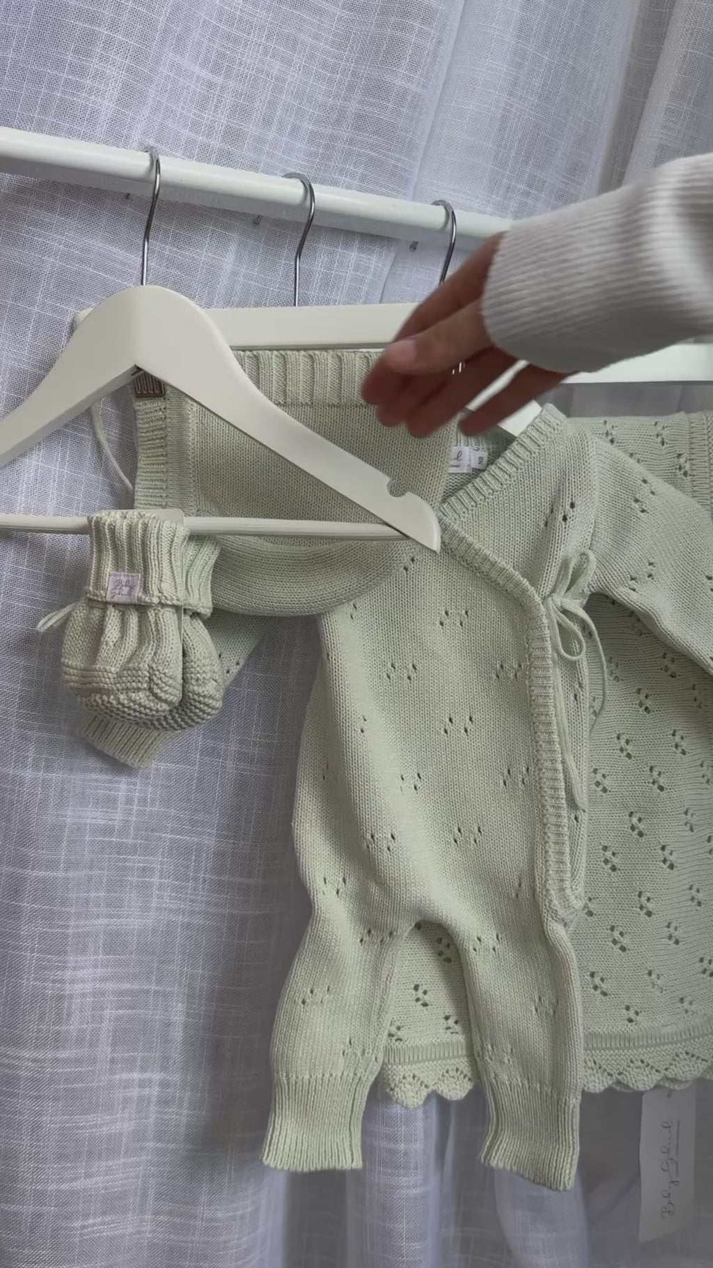 Honeydew set - with Coverall, Blanket, Bonnet and Booties